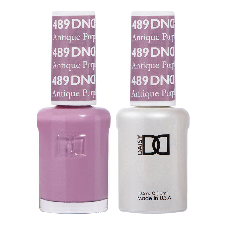 Gel y laca DND n.° 489 Morado antiguo – 14 ml (0,5 fl oz) UV/LED Soak Off