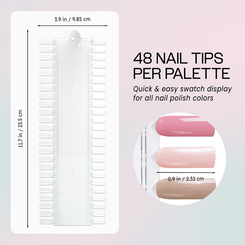 10 Palettes 48 Nail Tips Display Board | Clear