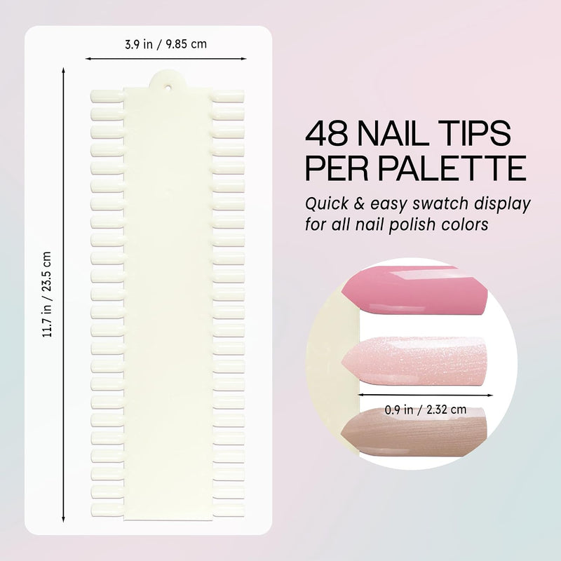 10 Palettes 48 Nail Tips Display Board | Natural