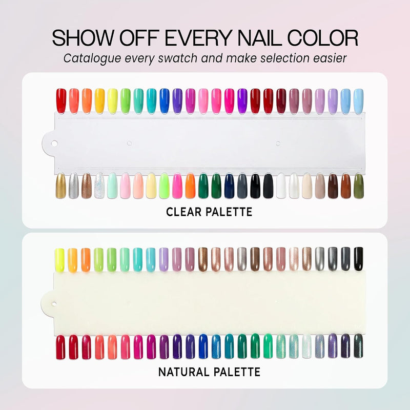 10 Palettes 48 Nail Tips Display Board | Clear