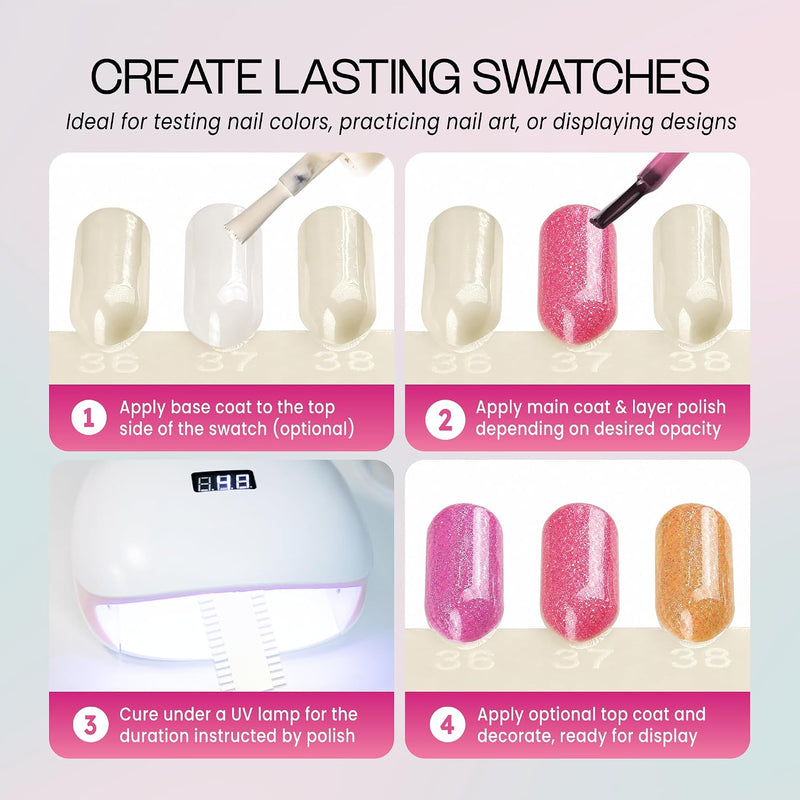 10 Palettes 48 Nail Tips Display Board | Clear