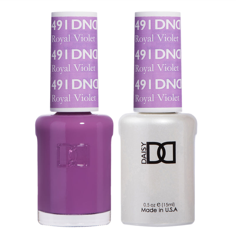 DND Gel & Lacquer #491 Royal Violet – 0.5 fl oz UV/LED Soak Off