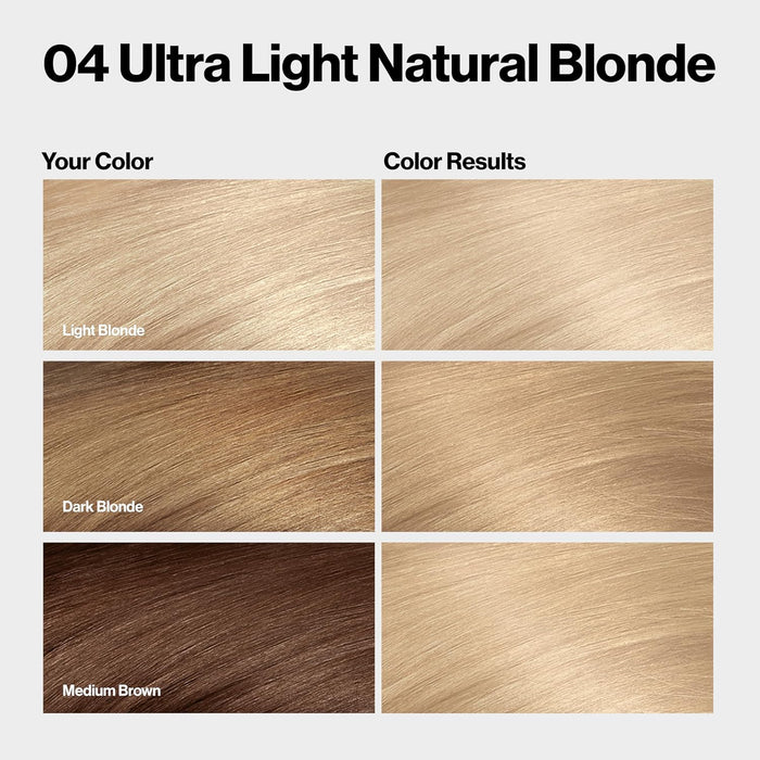 Revlon ColorSilk Permanent Hair Color #04 Ultra Light Natural Blonde (3 Pack)