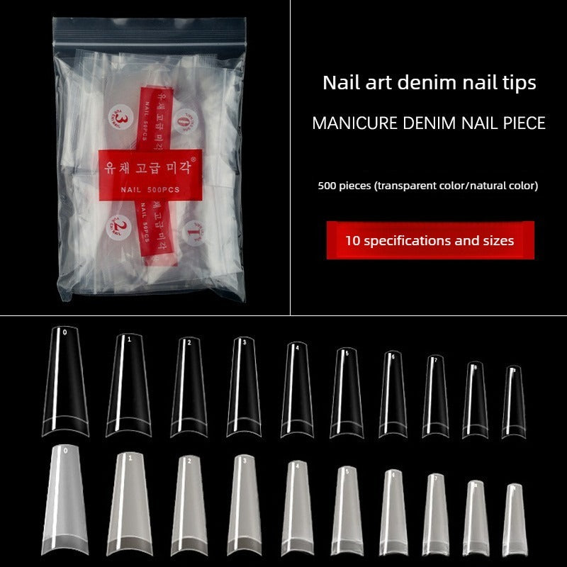 Natural Full Cover Korean Standard Nail Tips 500pcs (2 Pack)