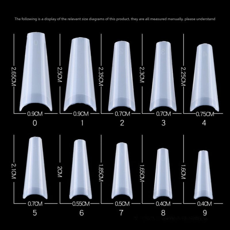 Natural Full Cover Korean Standard Nail Tips 500pcs (2 Pack)