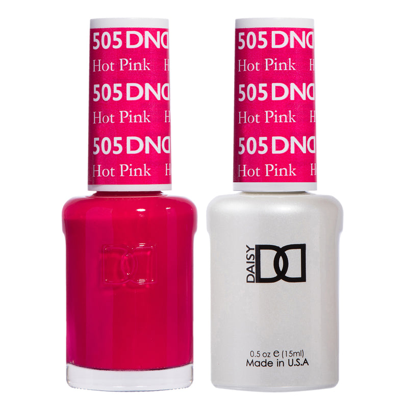 DND Gel & Lacquer #505 Hot Pink – 0.5 fl oz UV/LED Soak Off