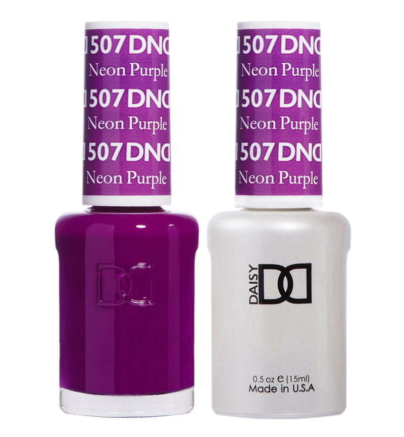 DND Gel & Lacquer #507 Neon Purple – 0.5 fl oz UV/LED Soak Off