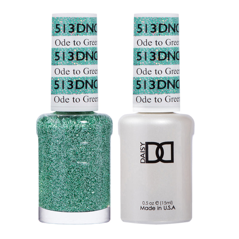 DND Gel & Lacquer #513 Ode To Green – 0.5 fl oz UV/LED Soak Off