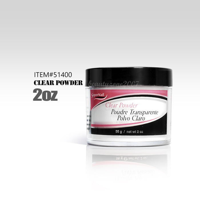 SuperNail Acrylic Nail Powder Clear 2oz #51400