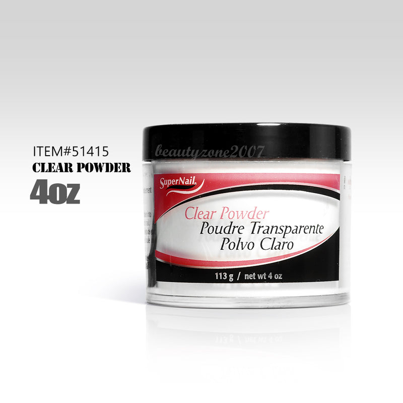 SuperNail - Acrylic Nail Powder Clear 4 oz #51415