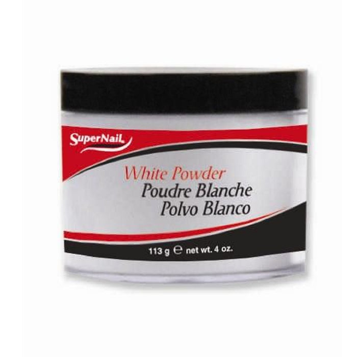Supernail Acrylic Nail Powder White 4oz #51425