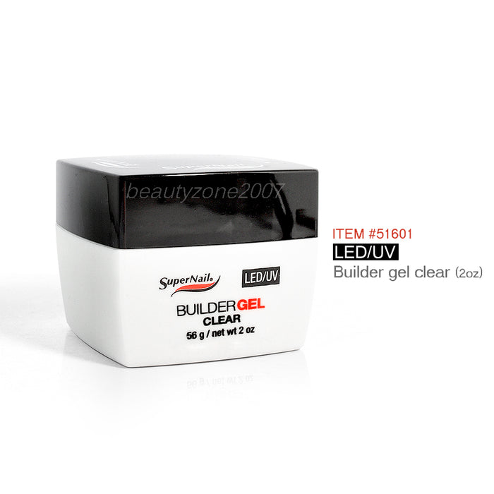 SuperNail - LED / UV Builder Gel - Clear 2oz#51601