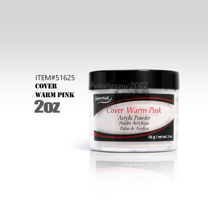 Supernail Acrylic Nail Powder Cover Warm Pink 2oz #51625