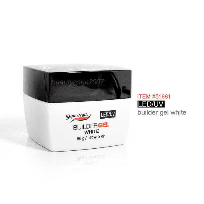SuperNail - LED / UV Builder Gel - White 2oz#51681
