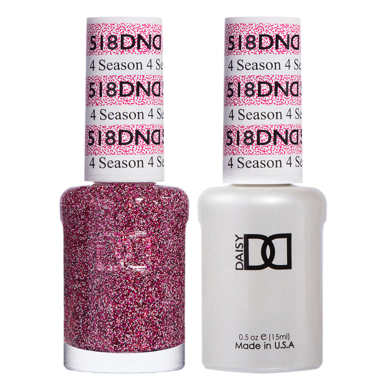 Gel y laca DND n.° 518 para 4 estaciones – 14,5 ml (0,5 fl oz) UV/LED para remojar