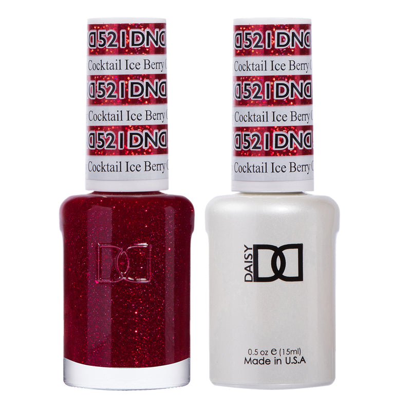 Gel y laca DND n.° 521 Ice Berry Cocktail – 14 ml (0,5 fl oz) UV/LED Soak Off