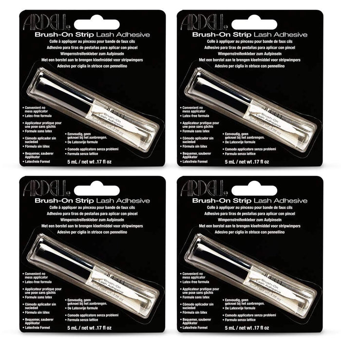 Ardell - Brush-On Striplash Adhesive - Clear (4 Pack)