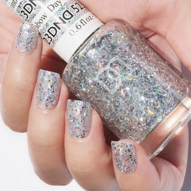 Gel y laca DND n.° 523 Rainbow Day – 14 ml (0,5 fl oz) UV/LED Soak Off