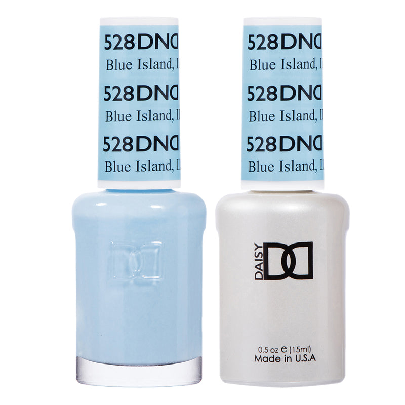 DND Gel & Lacquer #528 Blue Island – 0.5 fl oz UV/LED Soak Off