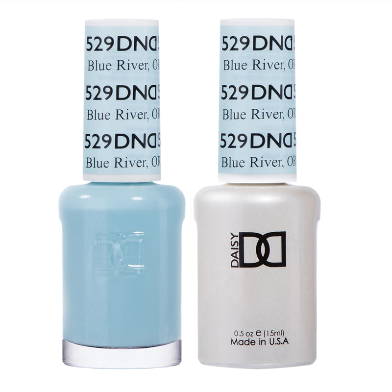 DND Gel & Lacquer #529 Blue River – 0.5 fl oz UV/LED Soak Off