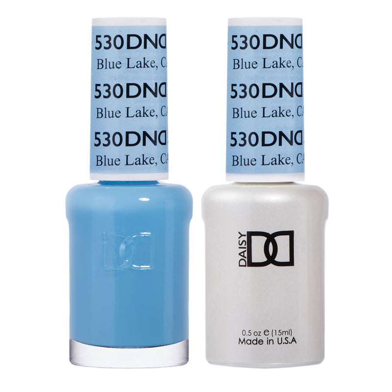 Gel y laca DND n.° 530 Azul Laca – 14 ml (0,5 fl oz) UV/LED Removible