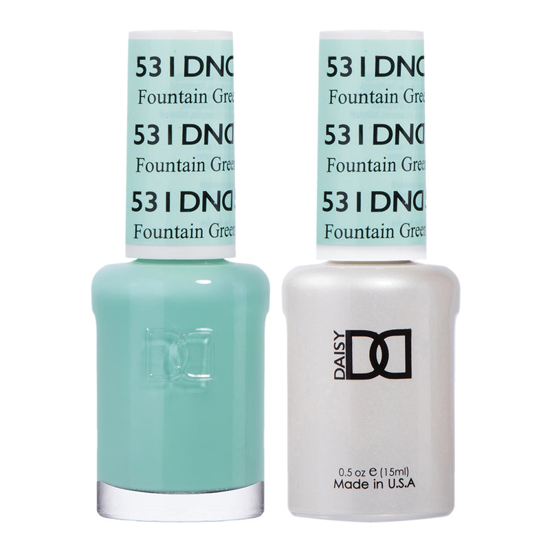 DND Gel & Lacquer #531 Fountain Green – 0.5 fl oz UV/LED Soak Off