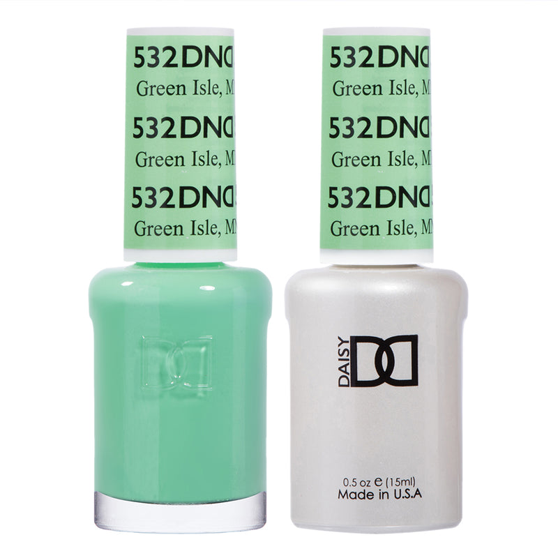 DND Gel & Lacquer #532 Green Isle – 0.5 fl oz UV/LED Soak Off