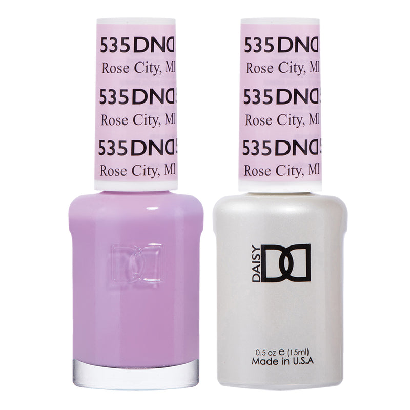 Gel y laca DND n.° 535 Rose City – 14 ml (0,5 fl oz) UV/LED para remojar