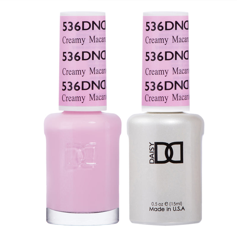 Gel y laca DND n.° 536 Macarrón cremoso – 14 ml (0,5 fl oz) UV/LED Retirar
