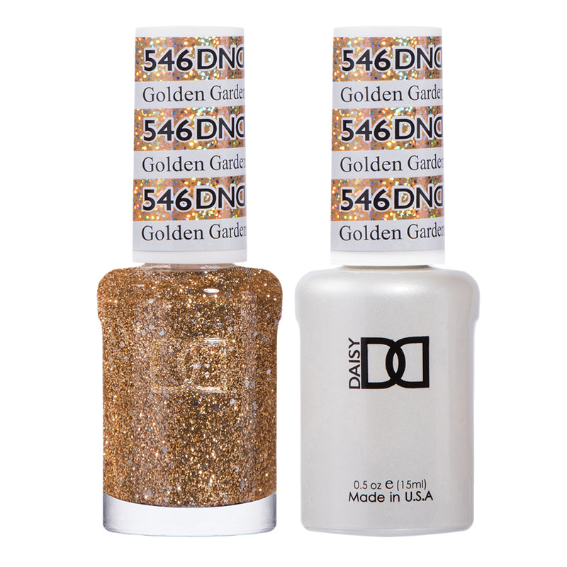 Gel y laca DND n.° 546 Golden Gardens – 14 ml (0,5 fl oz) UV/LED Soak Off