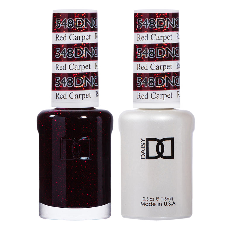 Gel y laca DND n.° 548 Alfombra Roja – 14 ml (0,5 fl oz) UV/LED para remojar