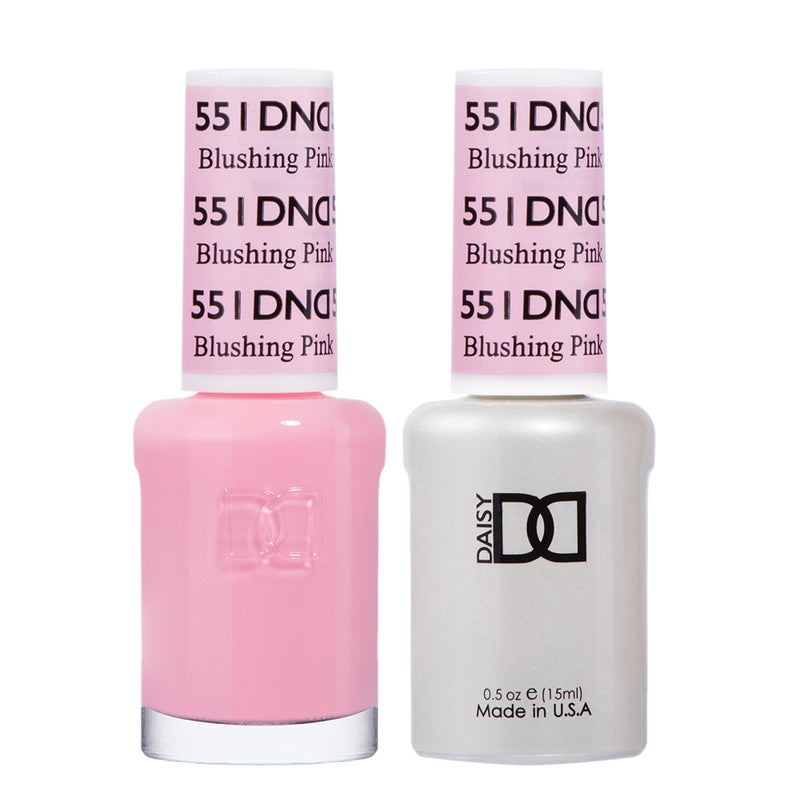 DND Gel & Lacquer #551 Blushing Pink – 0.5 fl oz UV/LED Soak Off