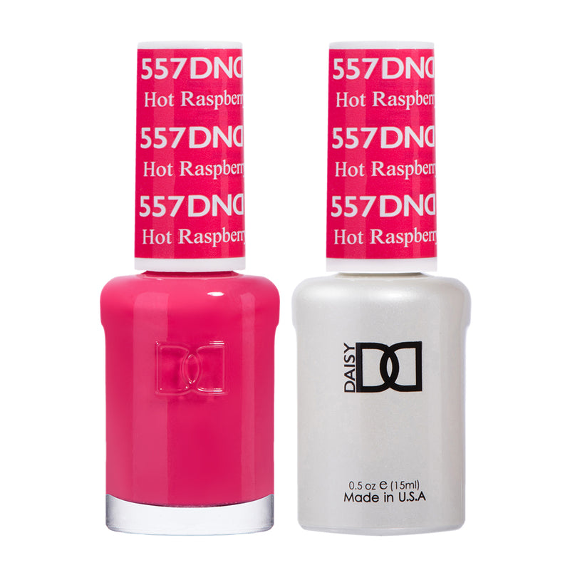Gel y laca DND n.° 557 Frambuesa Caliente – 14 ml (0,5 fl oz) UV/LED Soak Off