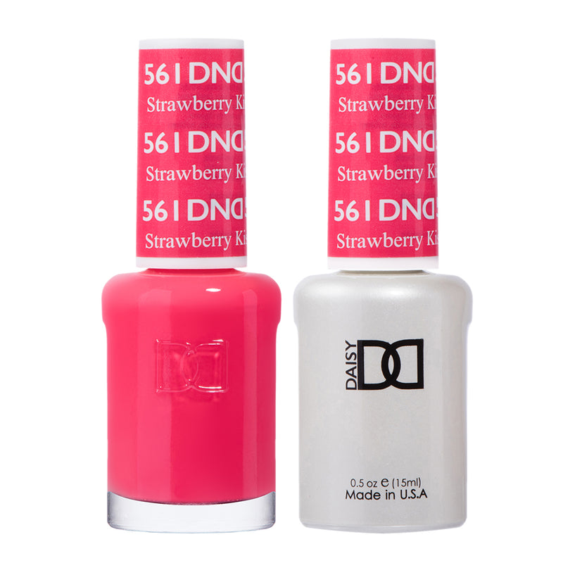 Esmalte en gel y laca DND n.° 561 Strawberry Kiss – 14 ml (0,5 fl oz) UV/LED Soak Off