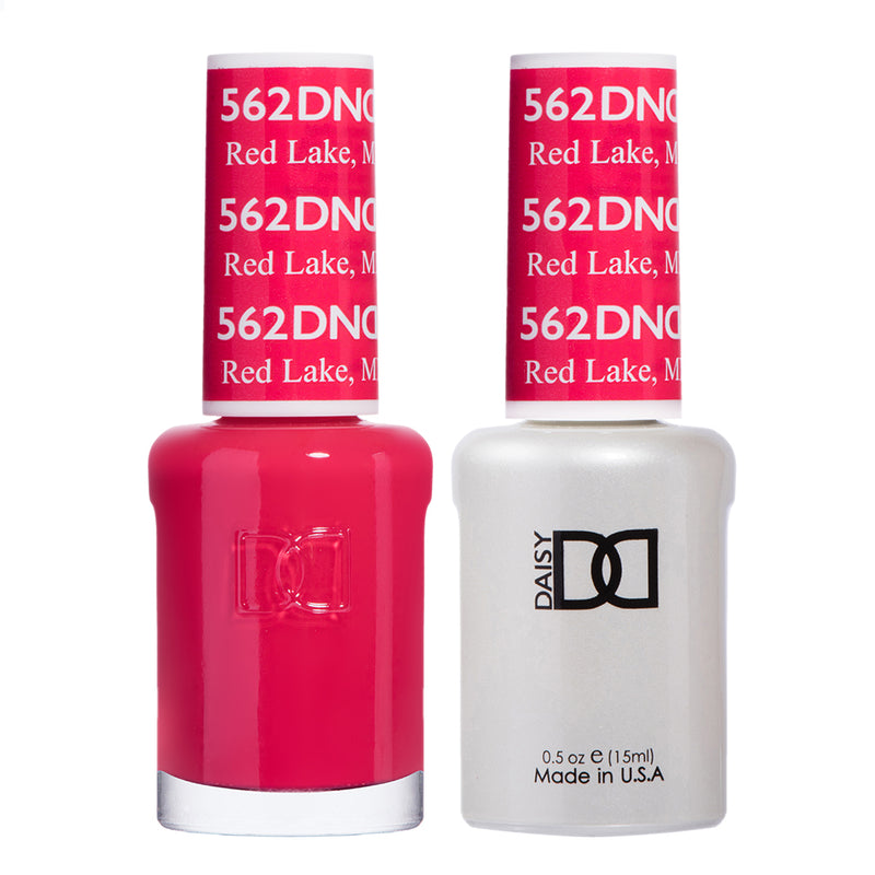 Gel y laca DND n.° 562 Rojo Laca – 14 ml (0,5 fl oz) UV/LED Removible
