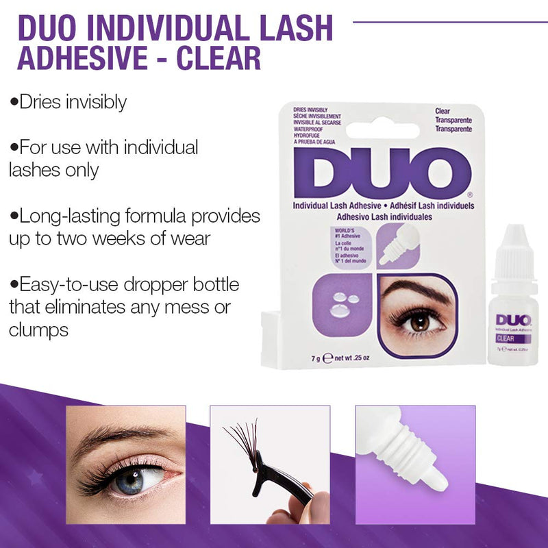 DUO - Adhesivo para pestañas individuales - Transparente (Paquete de 2) #56811 
