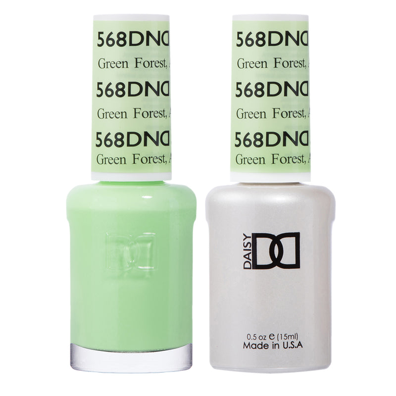DND Gel & Lacquer #568 Green Forest, AK – 0.5 fl oz UV/LED Soak Off