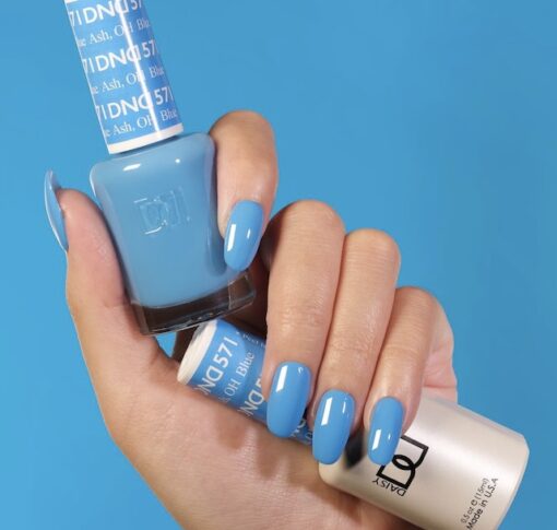DND Gel & Lacquer #571 Blue Ash – 0.5 fl oz UV/LED Soak Off