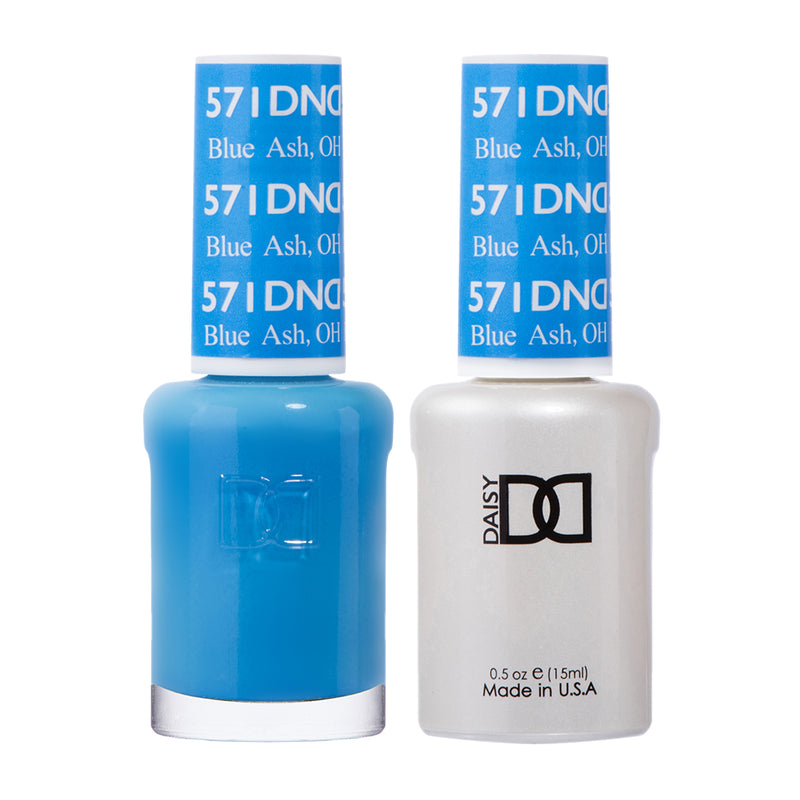 DND Gel & Lacquer #571 Blue Ash – 0.5 fl oz UV/LED Soak Off