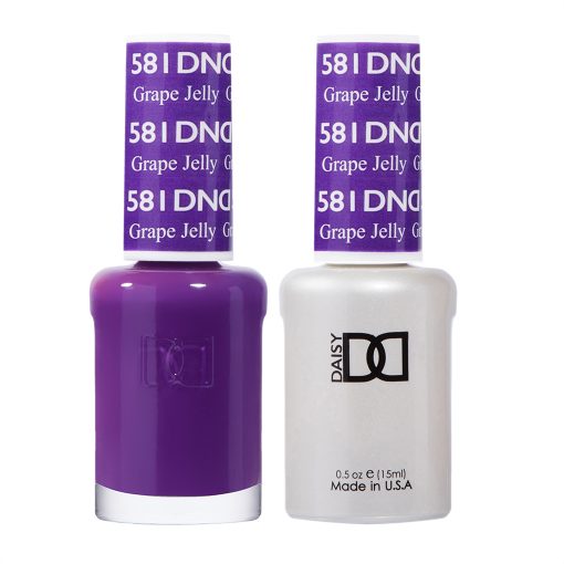 Gel y laca DND n.° 581 Grape Jelly – 14 ml (0,5 fl oz) UV/LED Soak Off