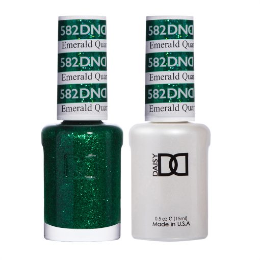 DND Gel & Lacquer #582 Emerald Quartz – 0.5 fl oz UV/LED Soak Off