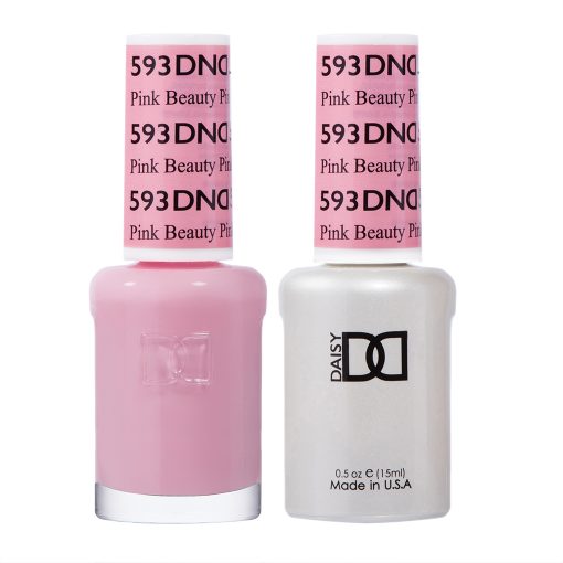 DND Gel & Lacquer #593 Pink Beauty – 0.5 fl oz UV/LED Soak Off