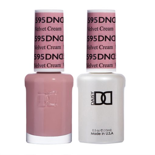 DND Gel & Lacquer #595 Velvet Cream – 0.5 fl oz UV/LED Soak Off