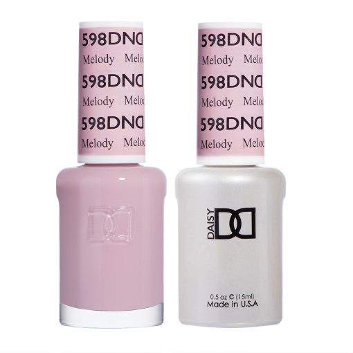 Gel y laca DND n.° 598 Melody – 14 ml (0,5 fl oz) UV/LED Soak Off