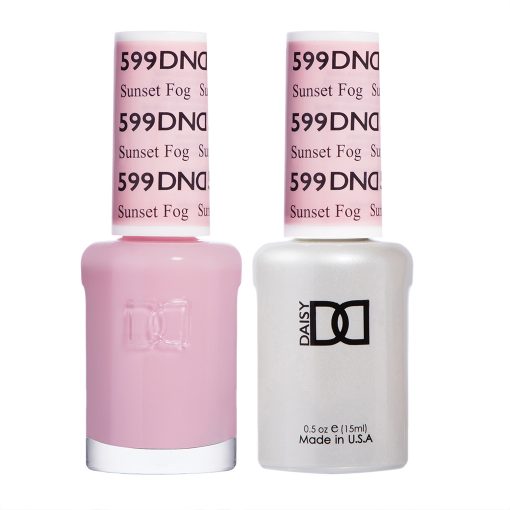 Gel y laca DND n.° 599 Sunset Fog – 14 ml (0,5 fl oz) UV/LED Soak Off