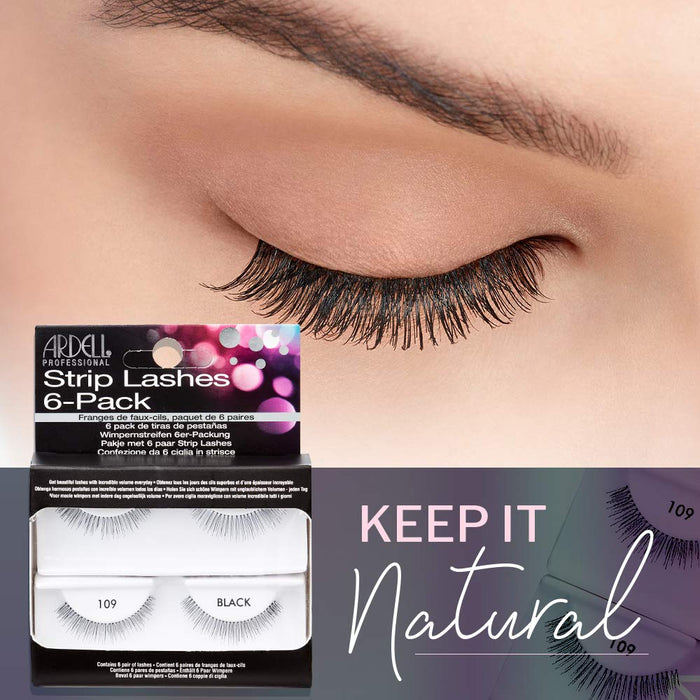 Ardell - Strip Lashes - 109 (6 pairs per pack) (2 Pack)