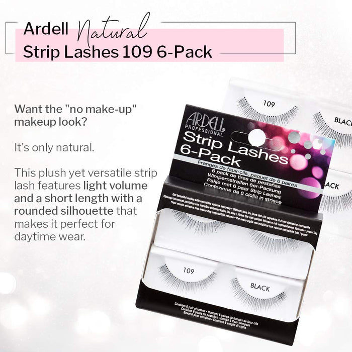 Ardell - Strip Lashes - 109 (6 pairs per pack) (2 Pack)