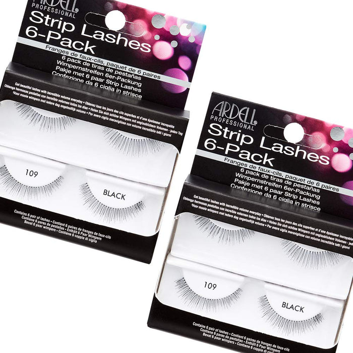 Ardell - Strip Lashes - 109 (6 pairs per pack) (2 Pack)