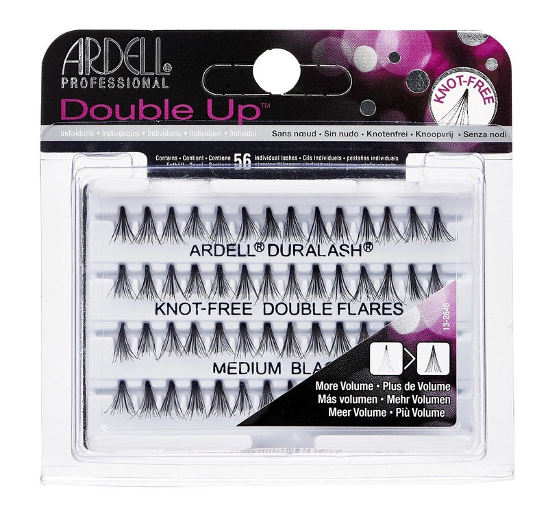 Ardell - Doble punta sin nudos, acampanada mediana n.° 61485 (paquete de 4)
