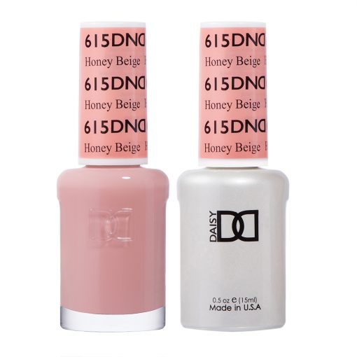 DND Gel & Lacquer #615 Honey Beige – 0.5 fl oz UV/LED Soak Off